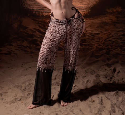 PANT DE MALLA NEGRO SOHO