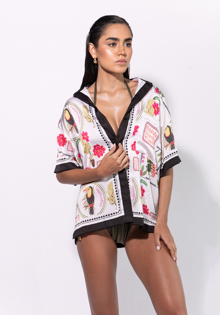 OVERSIZE SHIRT TROPICAL