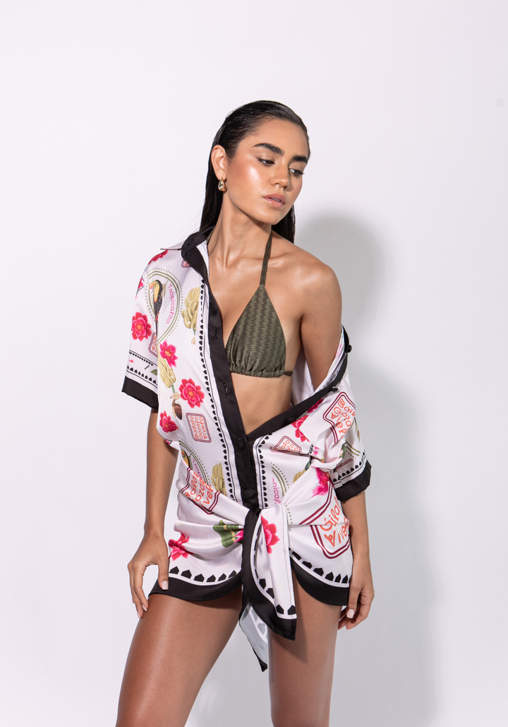 OVERSIZE SHIRT TROPICAL